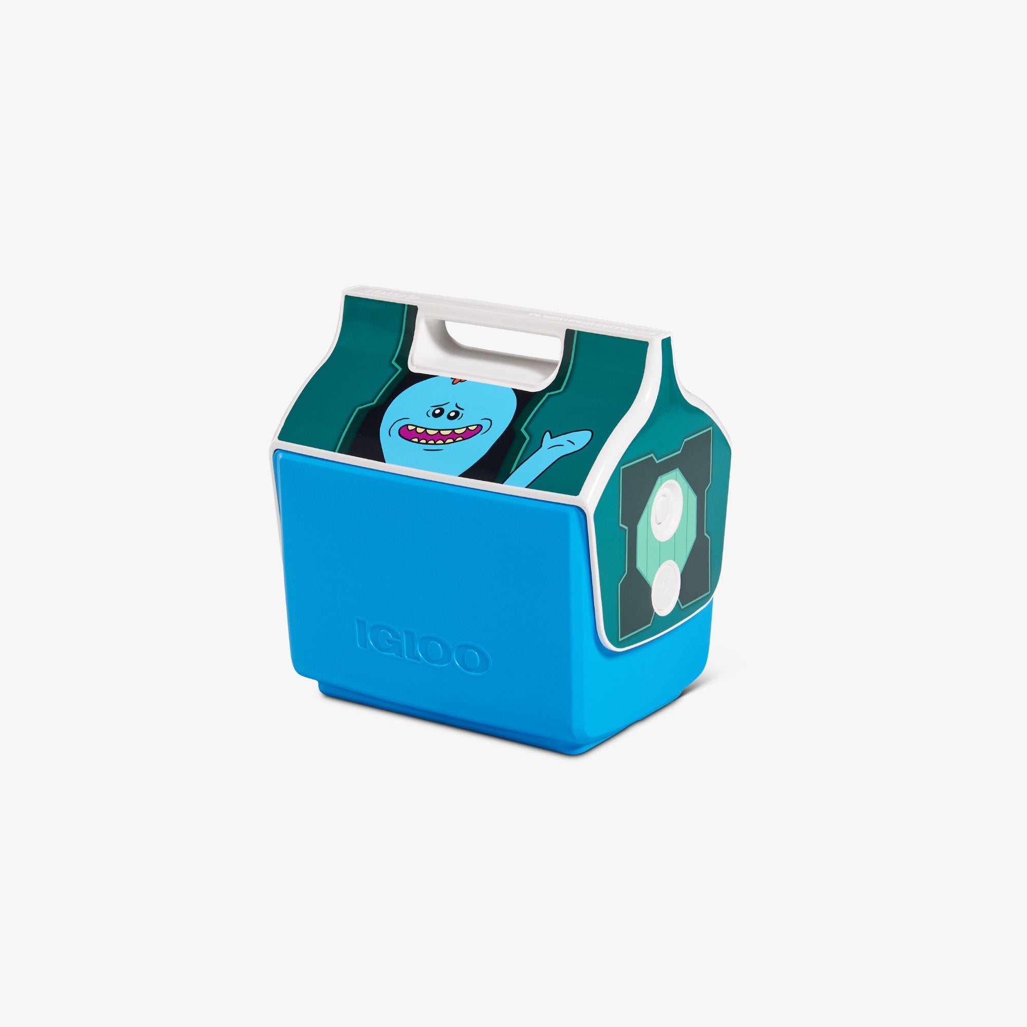 Rick and Morty Mr. Meeseeks Box Little Playmate 7 Qt Cooler