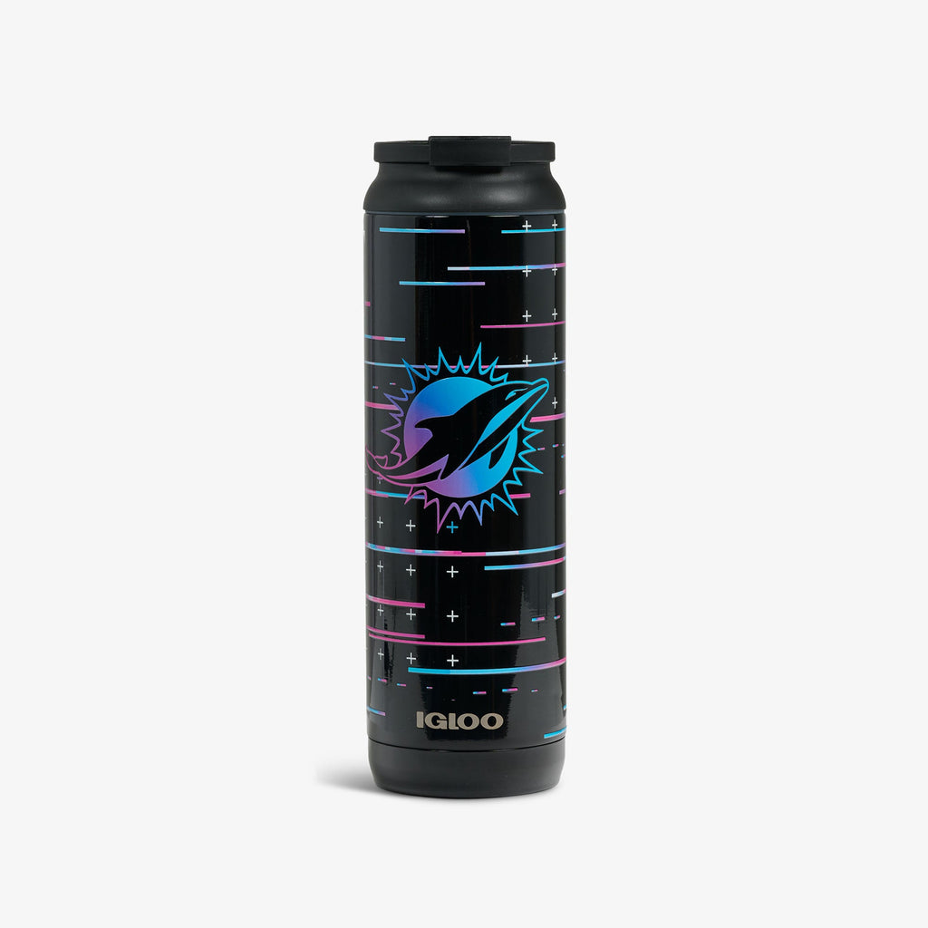 NFL Neon Miami Dolphins 20 Oz Flip ‘n’ Sip Tumbler